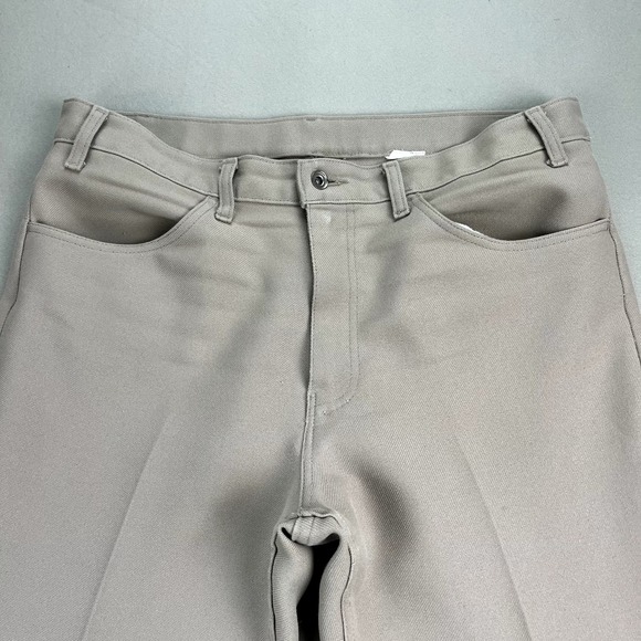 Vintage Levis Sta-Prest Pants Mens 38 Tan Khaki Straight Leg Dress Slacks 90s - Picture 2 of 13